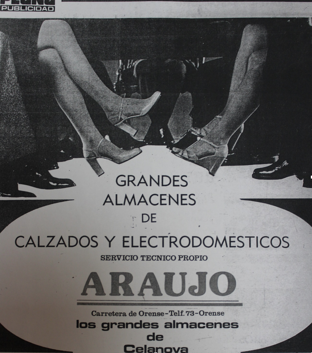 Publicidad Calzados Araujo 1973